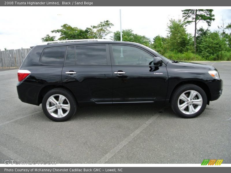 Black / Sand Beige 2008 Toyota Highlander Limited