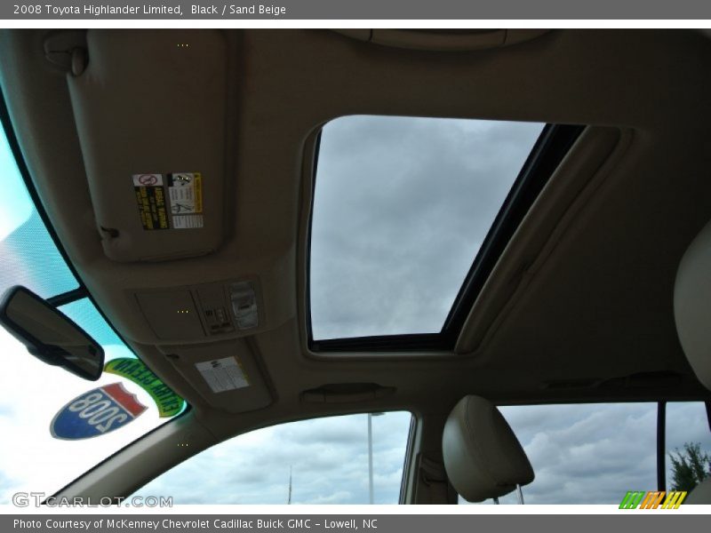 Black / Sand Beige 2008 Toyota Highlander Limited