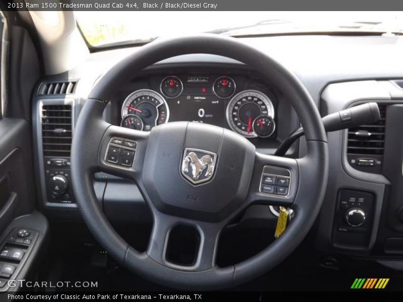 Black / Black/Diesel Gray 2013 Ram 1500 Tradesman Quad Cab 4x4