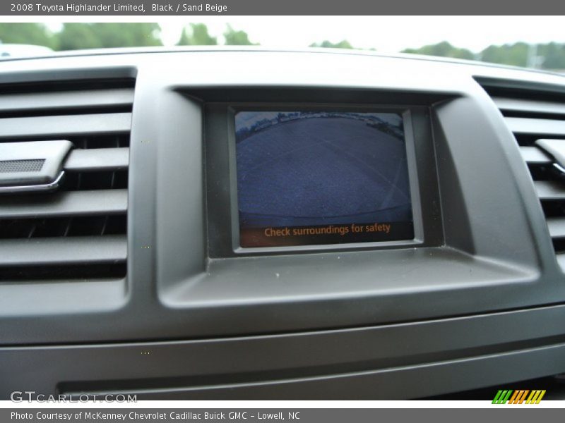 Black / Sand Beige 2008 Toyota Highlander Limited