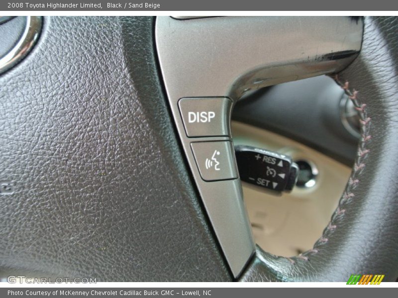 Black / Sand Beige 2008 Toyota Highlander Limited