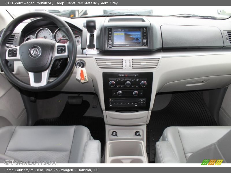 Deep Claret Red Metallic / Aero Gray 2011 Volkswagen Routan SE