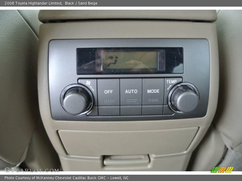 Black / Sand Beige 2008 Toyota Highlander Limited