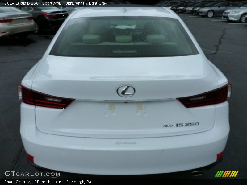Ultra White / Light Gray 2014 Lexus IS 250 F Sport AWD