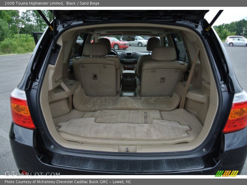 Black / Sand Beige 2008 Toyota Highlander Limited