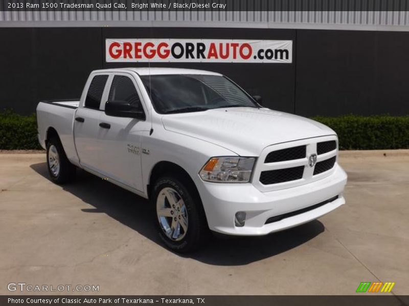 Bright White / Black/Diesel Gray 2013 Ram 1500 Tradesman Quad Cab