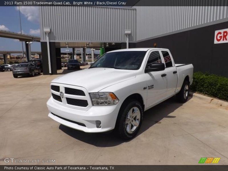Bright White / Black/Diesel Gray 2013 Ram 1500 Tradesman Quad Cab