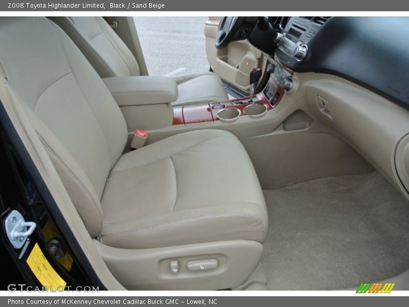 Black / Sand Beige 2008 Toyota Highlander Limited