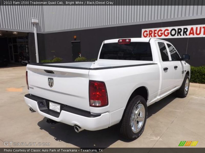 Bright White / Black/Diesel Gray 2013 Ram 1500 Tradesman Quad Cab