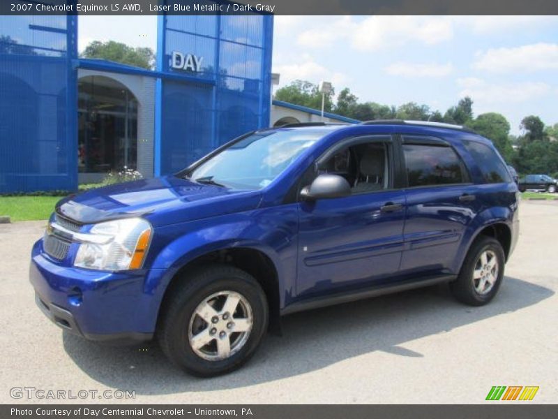 Laser Blue Metallic / Dark Gray 2007 Chevrolet Equinox LS AWD