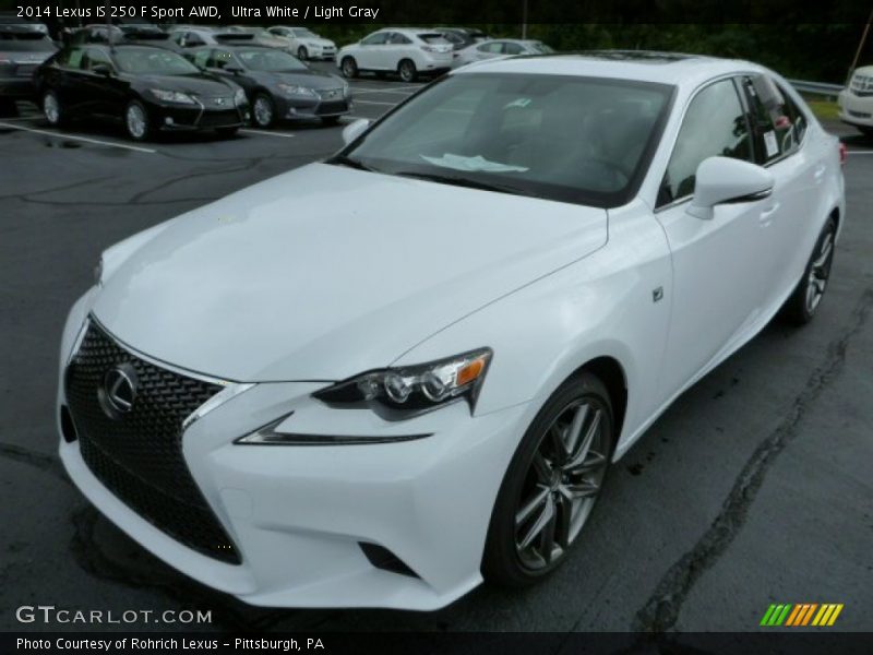 Ultra White / Light Gray 2014 Lexus IS 250 F Sport AWD