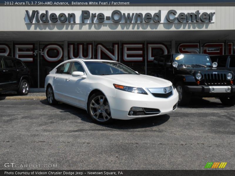 Bellanova White Pearl / Parchment 2012 Acura TL 3.7 SH-AWD Advance