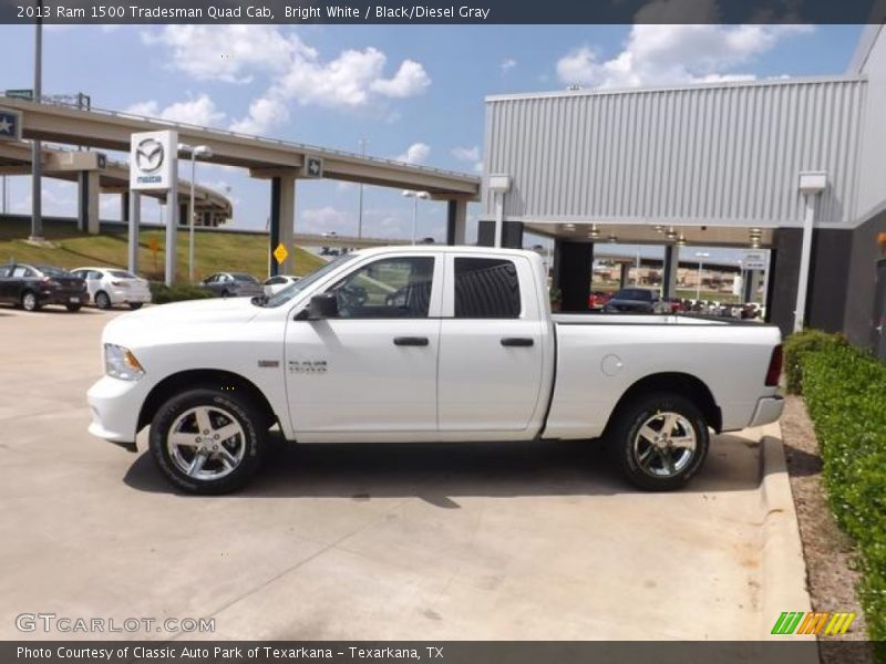 Bright White / Black/Diesel Gray 2013 Ram 1500 Tradesman Quad Cab