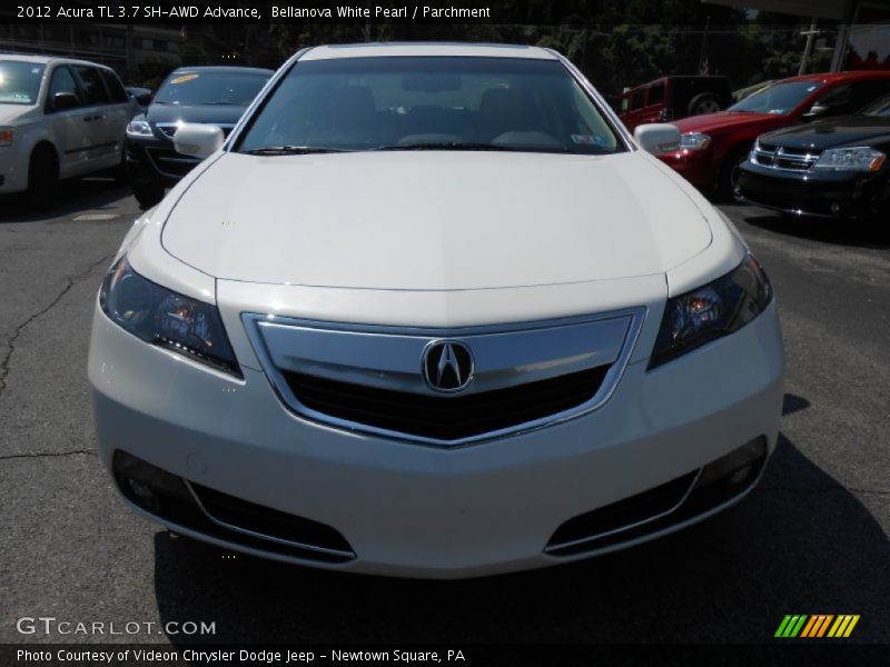 Bellanova White Pearl / Parchment 2012 Acura TL 3.7 SH-AWD Advance
