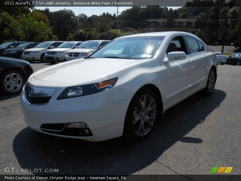 Bellanova White Pearl / Parchment 2012 Acura TL 3.7 SH-AWD Advance