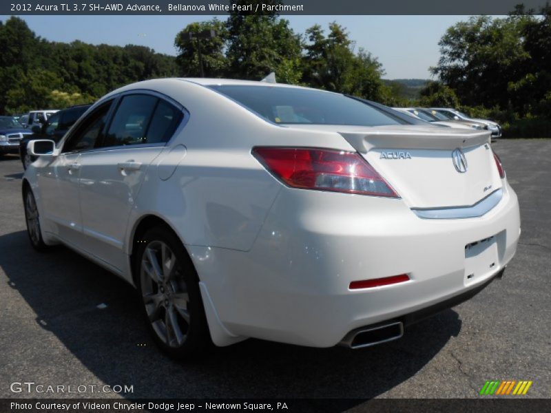 Bellanova White Pearl / Parchment 2012 Acura TL 3.7 SH-AWD Advance