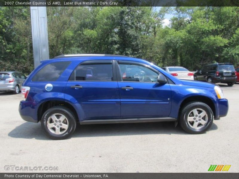 Laser Blue Metallic / Dark Gray 2007 Chevrolet Equinox LS AWD