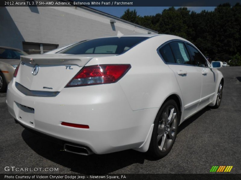 Bellanova White Pearl / Parchment 2012 Acura TL 3.7 SH-AWD Advance