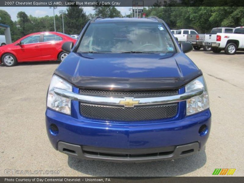 Laser Blue Metallic / Dark Gray 2007 Chevrolet Equinox LS AWD