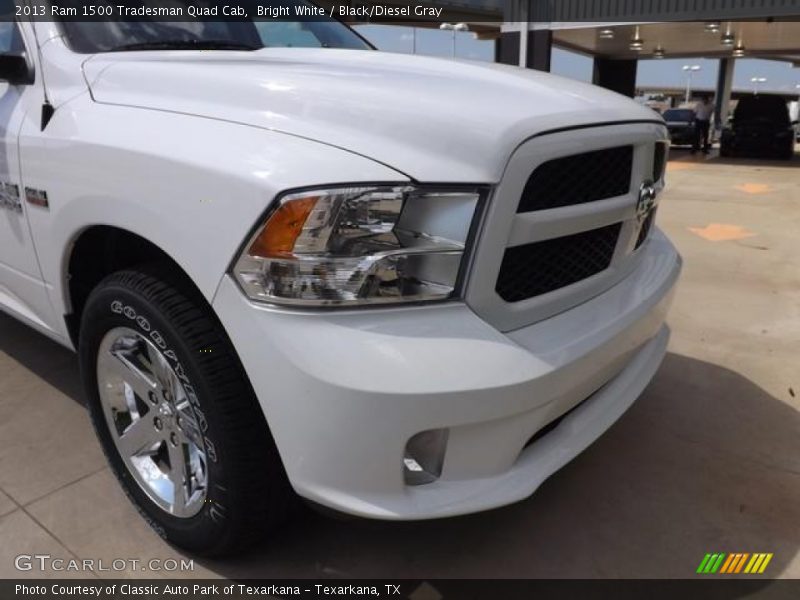 Bright White / Black/Diesel Gray 2013 Ram 1500 Tradesman Quad Cab