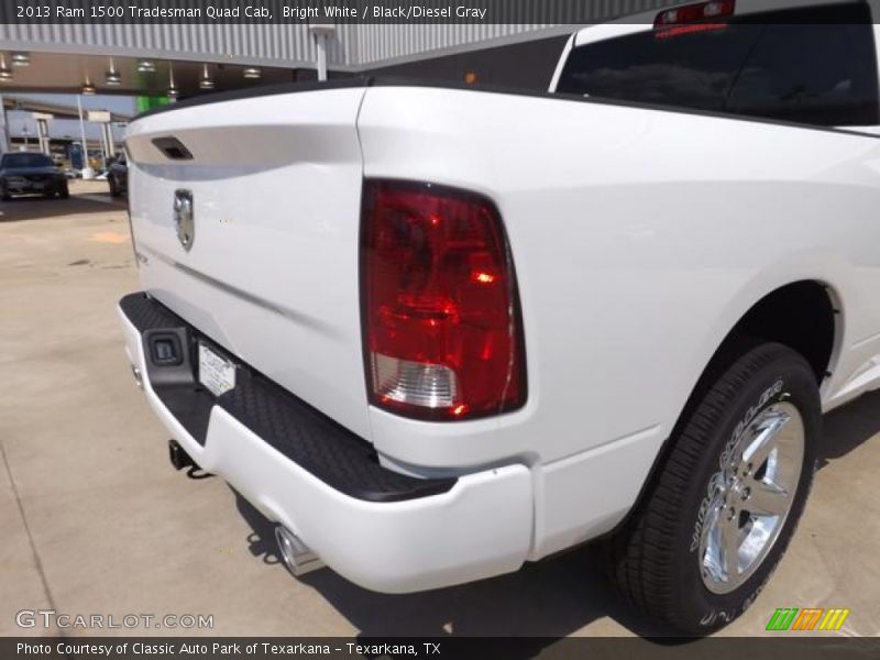 Bright White / Black/Diesel Gray 2013 Ram 1500 Tradesman Quad Cab