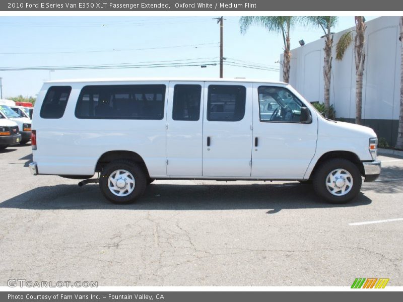 Oxford White / Medium Flint 2010 Ford E Series Van E350 XLT Passenger Extended
