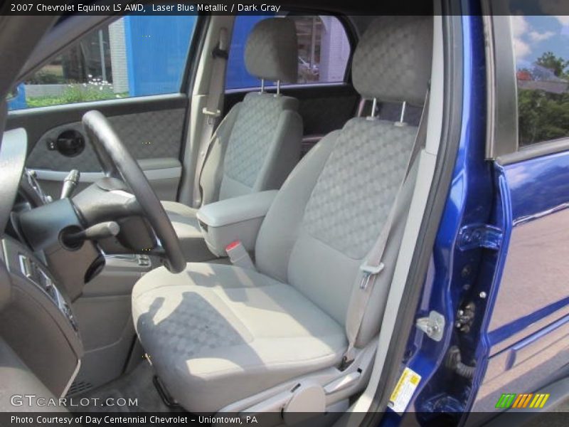 Laser Blue Metallic / Dark Gray 2007 Chevrolet Equinox LS AWD