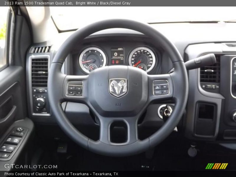 Bright White / Black/Diesel Gray 2013 Ram 1500 Tradesman Quad Cab