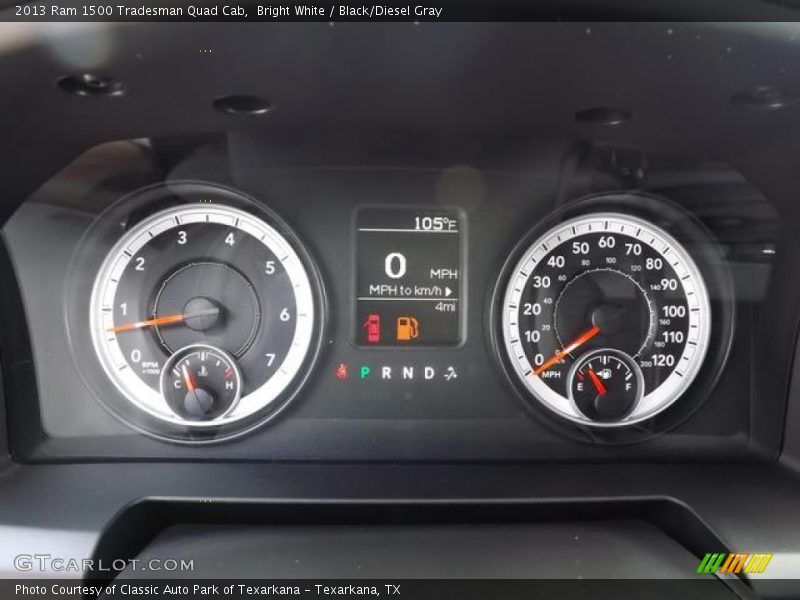 Bright White / Black/Diesel Gray 2013 Ram 1500 Tradesman Quad Cab