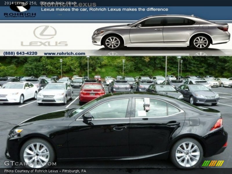 Obsidian Black / Black 2014 Lexus IS 250