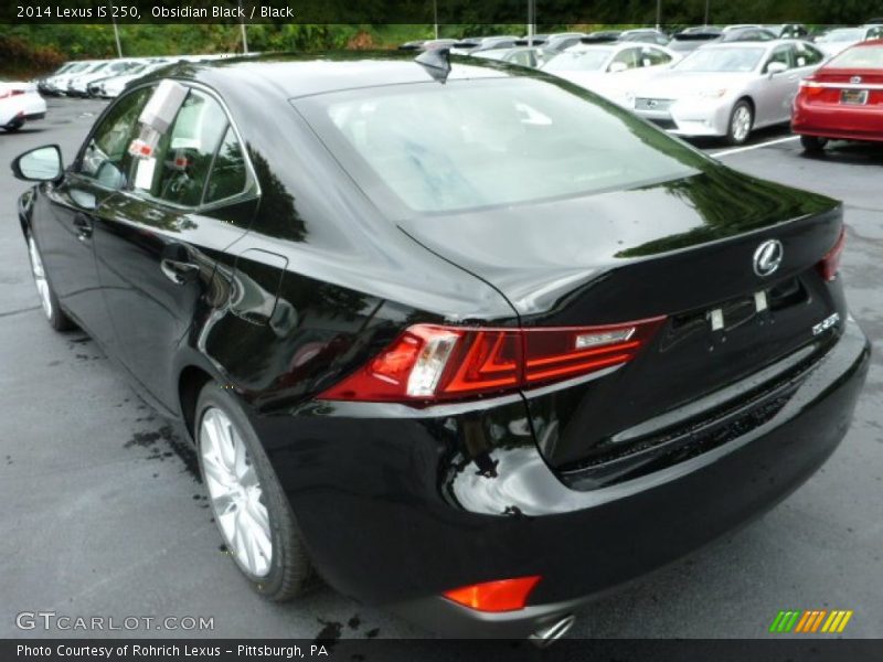 Obsidian Black / Black 2014 Lexus IS 250