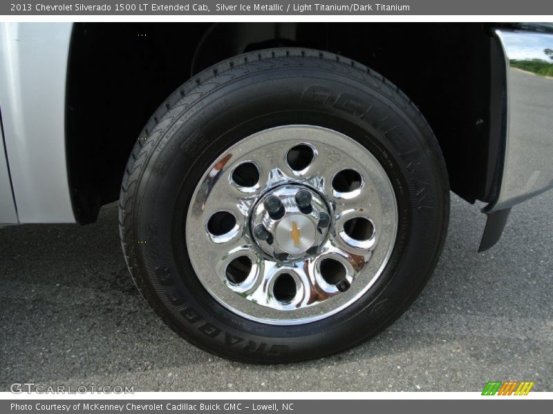 Silver Ice Metallic / Light Titanium/Dark Titanium 2013 Chevrolet Silverado 1500 LT Extended Cab