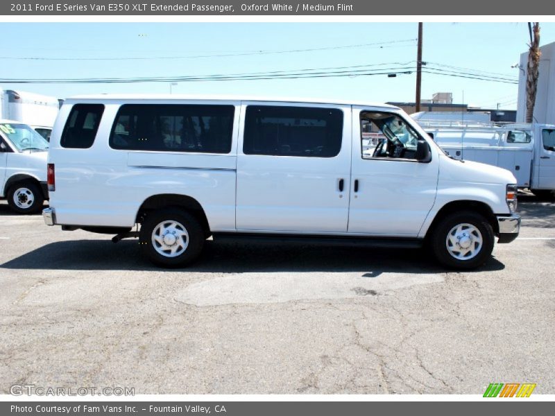 Oxford White / Medium Flint 2011 Ford E Series Van E350 XLT Extended Passenger