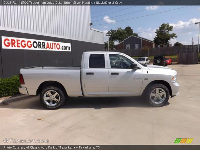 Bright Silver Metallic / Black/Diesel Gray 2013 Ram 1500 Tradesman Quad Cab