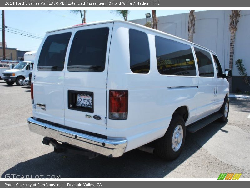 Oxford White / Medium Flint 2011 Ford E Series Van E350 XLT Extended Passenger