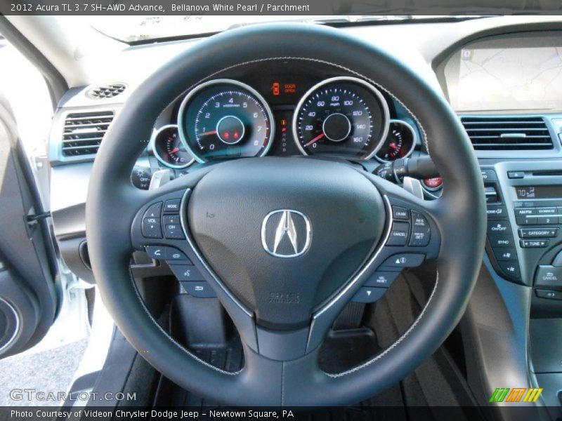 Bellanova White Pearl / Parchment 2012 Acura TL 3.7 SH-AWD Advance