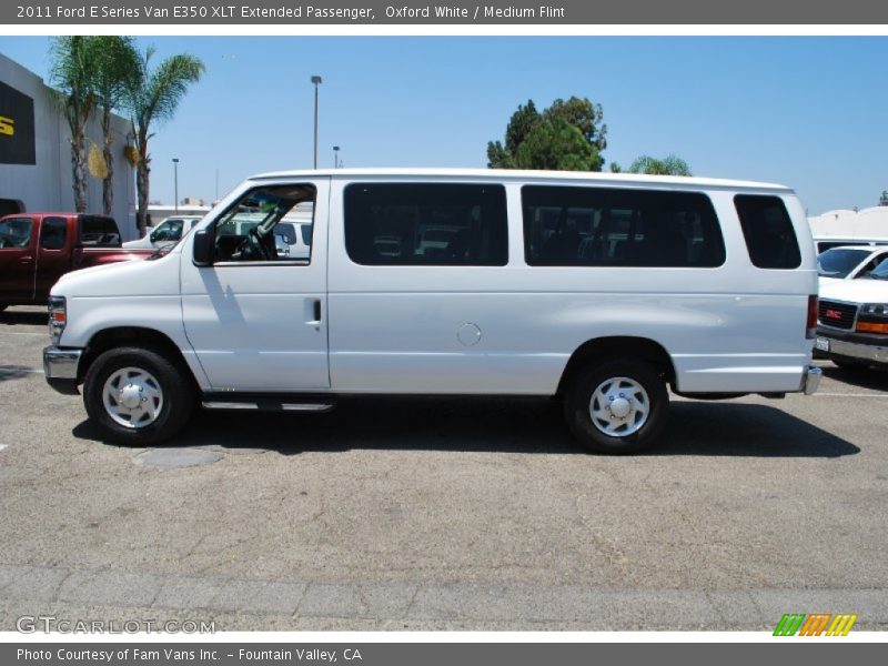 Oxford White / Medium Flint 2011 Ford E Series Van E350 XLT Extended Passenger