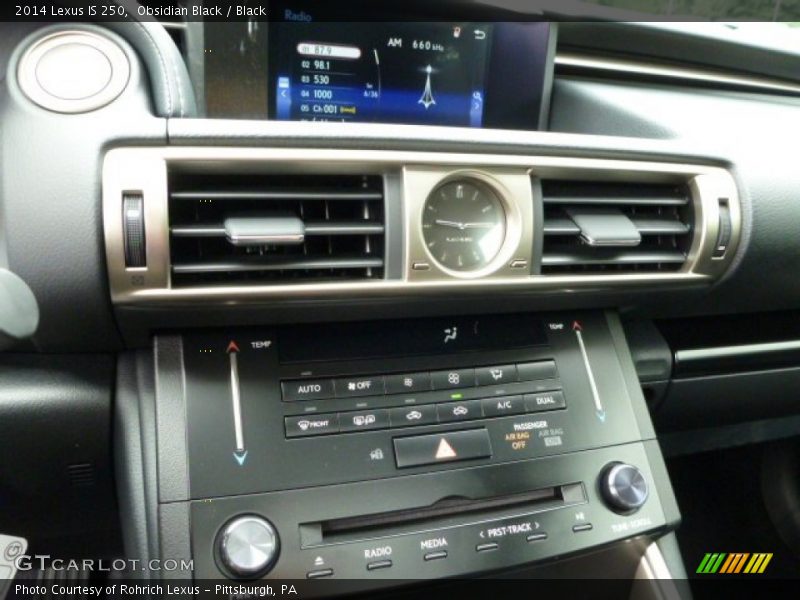 Obsidian Black / Black 2014 Lexus IS 250