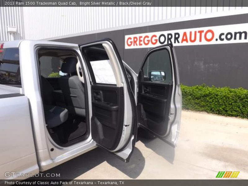 Bright Silver Metallic / Black/Diesel Gray 2013 Ram 1500 Tradesman Quad Cab