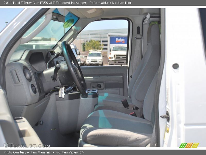 Oxford White / Medium Flint 2011 Ford E Series Van E350 XLT Extended Passenger