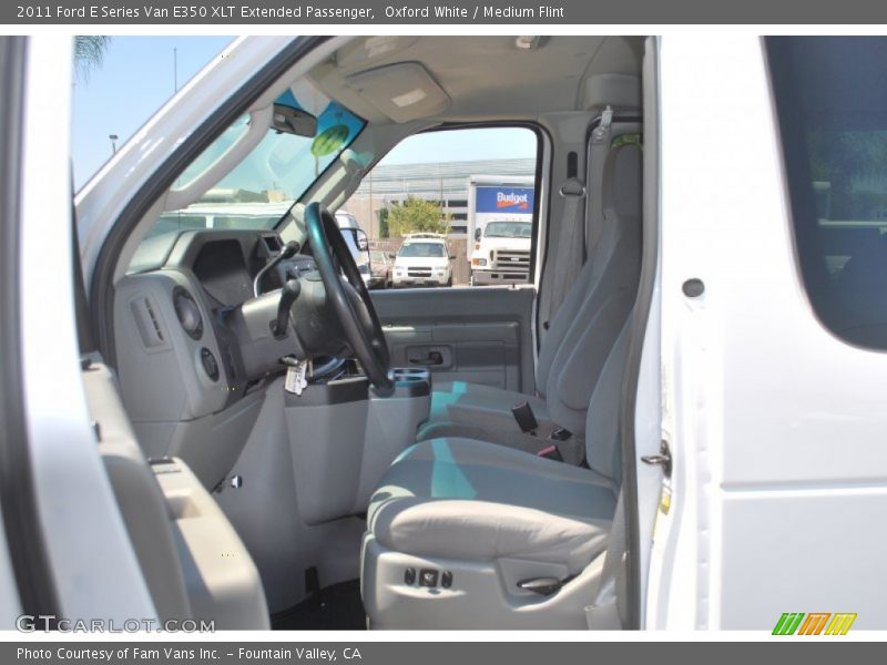 Oxford White / Medium Flint 2011 Ford E Series Van E350 XLT Extended Passenger
