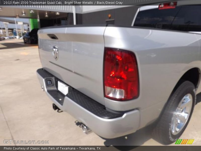 Bright Silver Metallic / Black/Diesel Gray 2013 Ram 1500 Tradesman Quad Cab