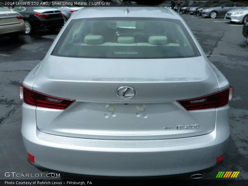 Silver Lining Metallic / Light Gray 2014 Lexus IS 250 AWD