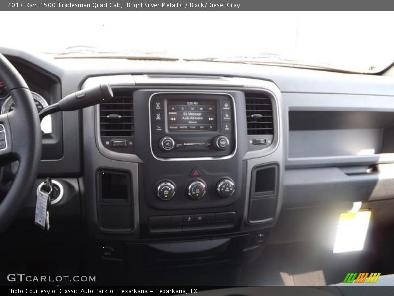 Bright Silver Metallic / Black/Diesel Gray 2013 Ram 1500 Tradesman Quad Cab