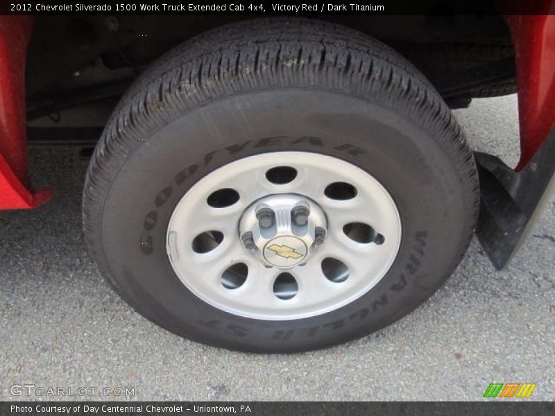 Victory Red / Dark Titanium 2012 Chevrolet Silverado 1500 Work Truck Extended Cab 4x4