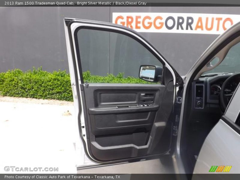Bright Silver Metallic / Black/Diesel Gray 2013 Ram 1500 Tradesman Quad Cab