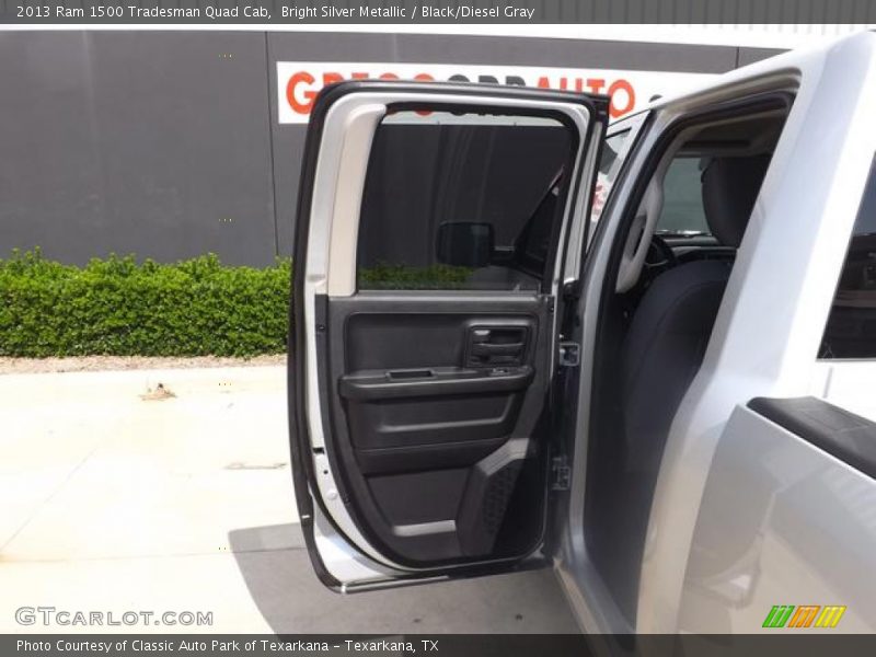 Bright Silver Metallic / Black/Diesel Gray 2013 Ram 1500 Tradesman Quad Cab