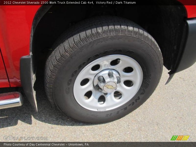 Victory Red / Dark Titanium 2012 Chevrolet Silverado 1500 Work Truck Extended Cab 4x4