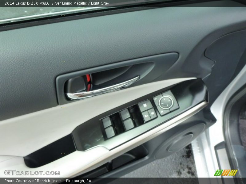Silver Lining Metallic / Light Gray 2014 Lexus IS 250 AWD