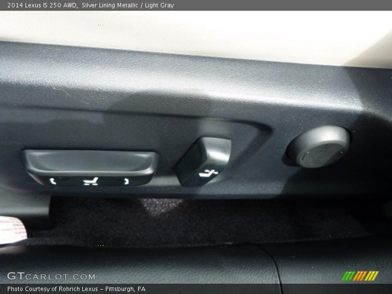 Silver Lining Metallic / Light Gray 2014 Lexus IS 250 AWD